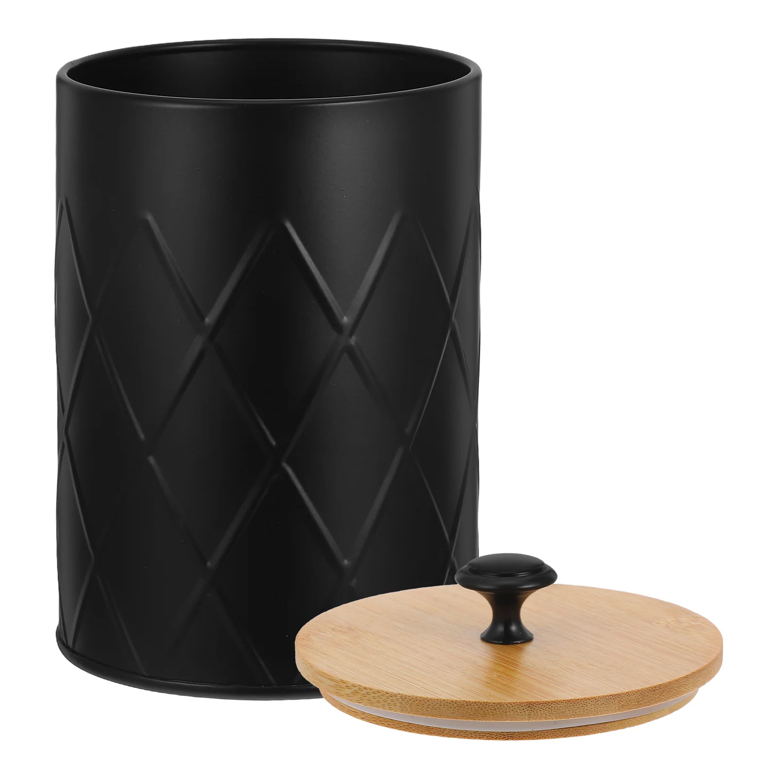 

Glue Back Light Strip Coffee Bean Storage Tank Tablet Rain Barrel Black Canisters Iron Sugar