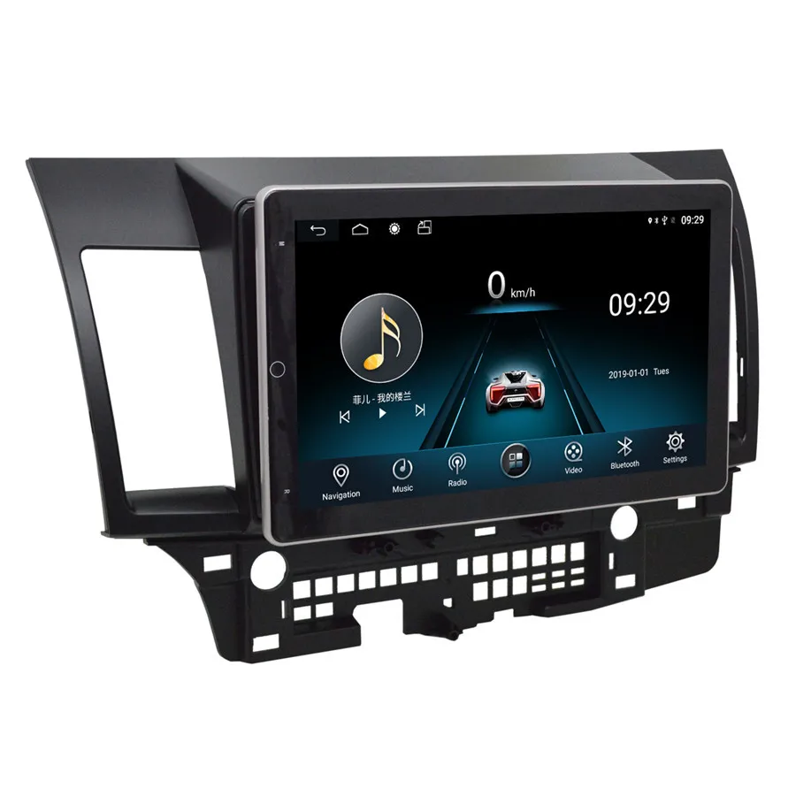 For Mitsubishi Lancer Android 8.1 Car GPS Navigation Radio Stereo Bluetooth Wifi/3G/4G