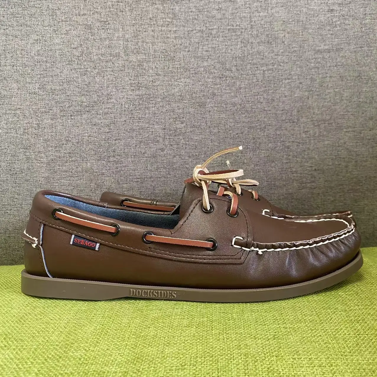 

SEBAGO HOMME HANDMADE GENUINE LEATHER DOCKSIDES CLASSIC BOAT SHOES AB130