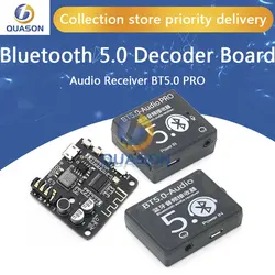 Mini Bluetooth 5.0 Decoder Board Audio Receiver BT5.0 PRO MP3 Lossless Player Wireless Stereo Music Amplifier Module With Case