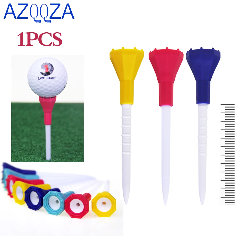 1Pcs Unbreakable Plastic Golf Tee 87mm Reduce Friction & Side Spin Durable Stable Tees Drop Shipping