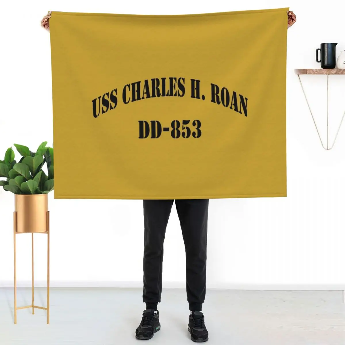 USS CHARLES H. ROAN (DD-853) SHIP'S STORE Throw Blanket anime Thermal Blankets For Bed Loose Luxury Brand Sofa Quilt Blankets
