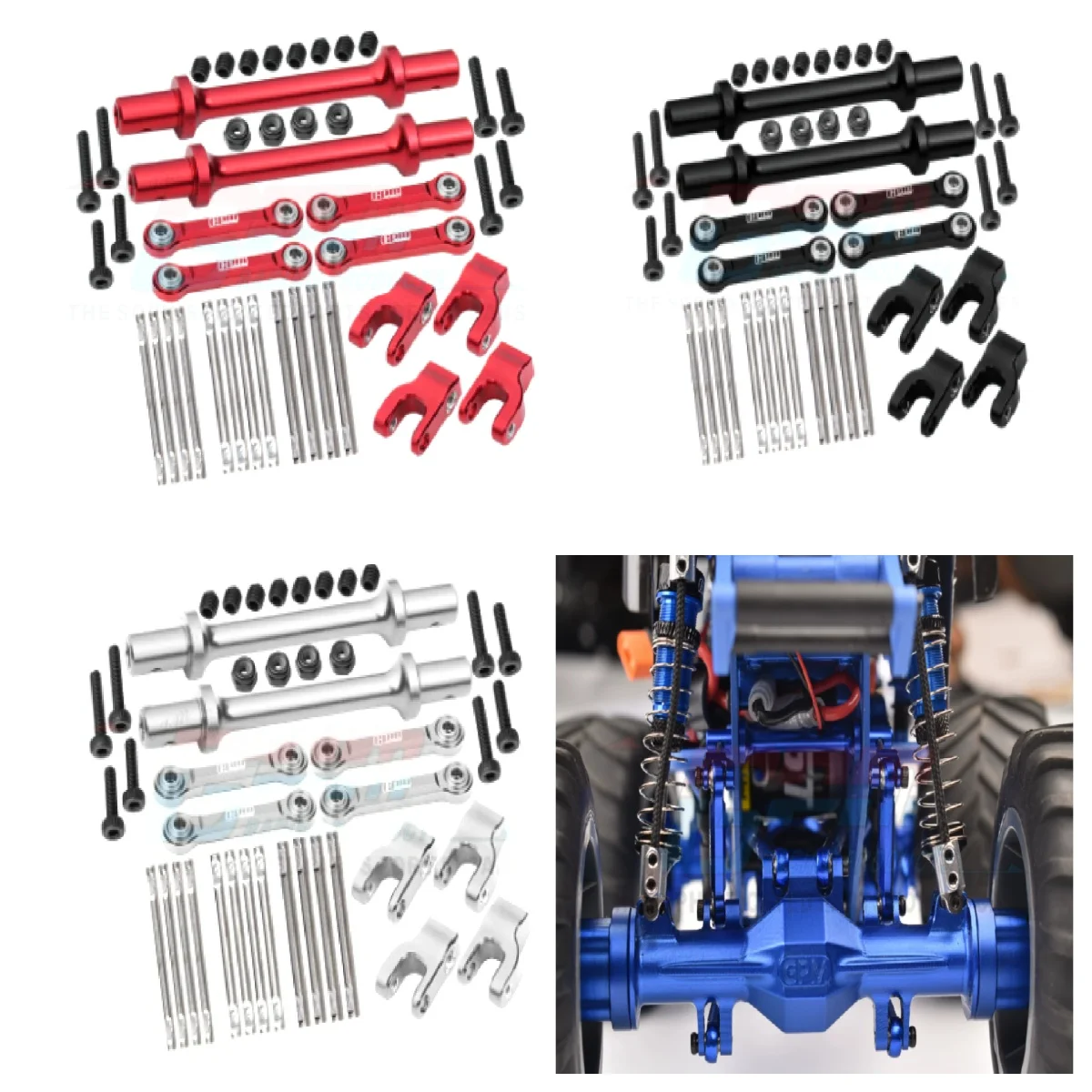 

LOSI 1/18 Mini LMT 4X4 Алюминий 7075, комплект передней и задней стабилизации поперечной устойчивости