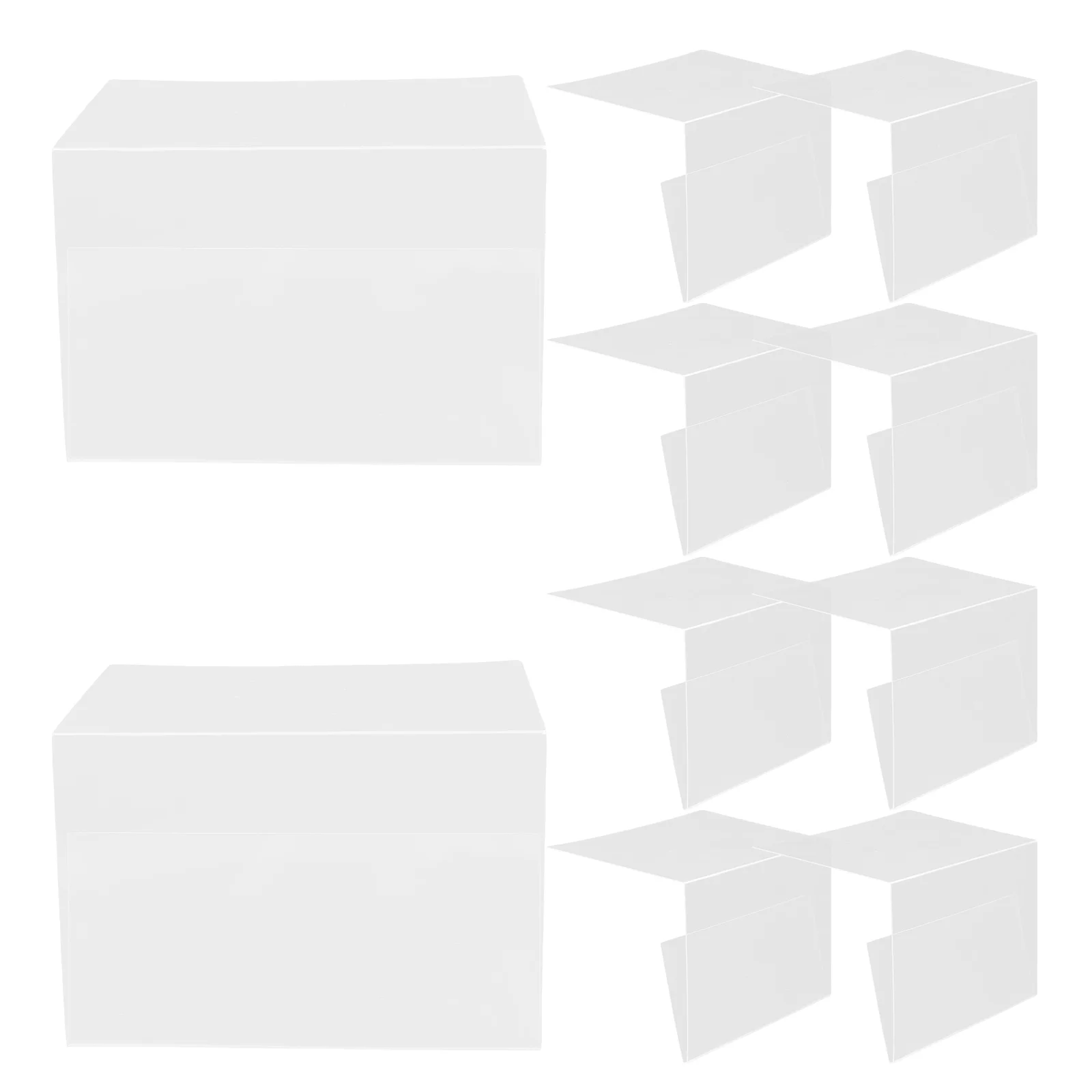 

10 Pcs Tag Holder Shelf Labels Clear PVC Retail Price Tags Bookstore Library Clothing Store Promotional Signs L Shape