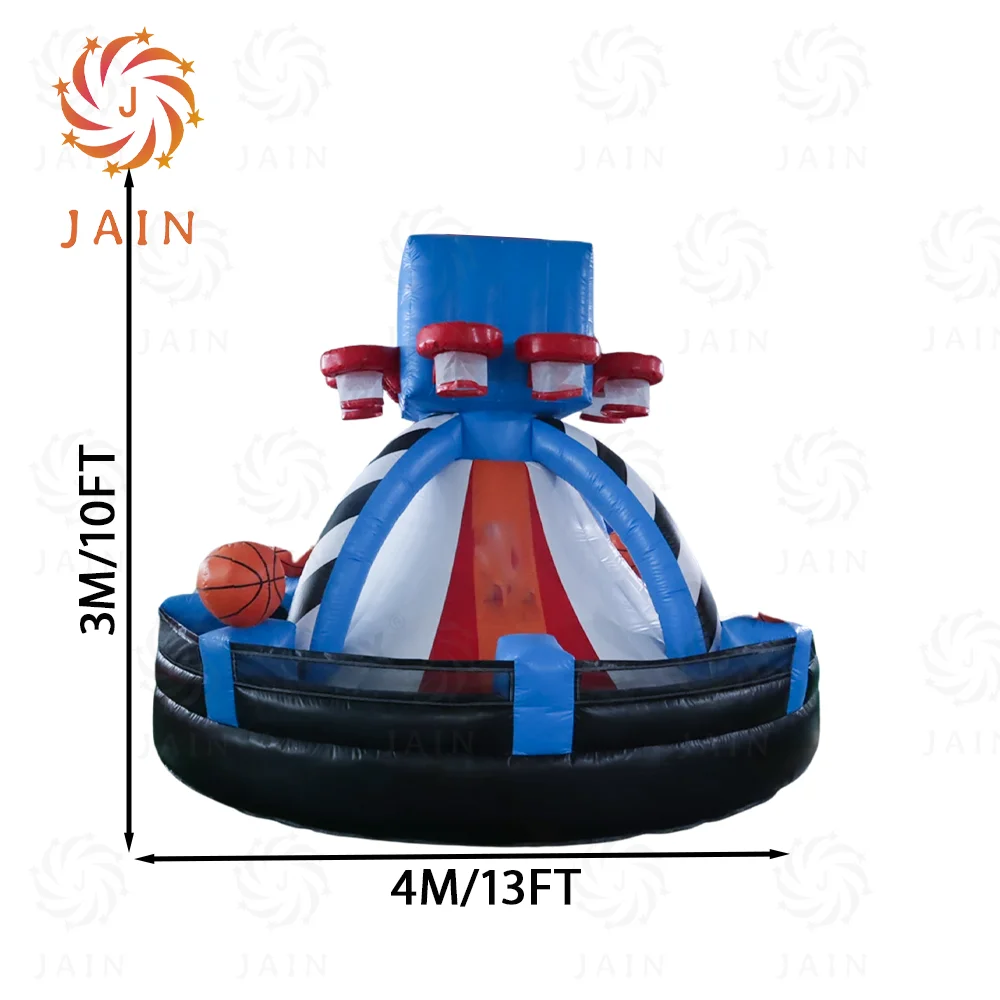 JAIN 풍선 농구 슈팅 게임 (농구공 2개 포함) 야외/실내 파티용 야외 인터랙티브 카니발 게임 장난감
