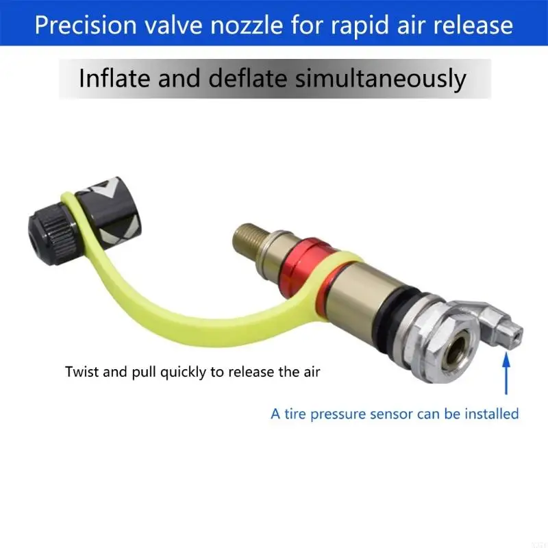 

Fast Tire Pressure Release Valves Strong Strong strength Aluminum Tire Deflator Valves for Road Vehicles Sand Terrain X37F