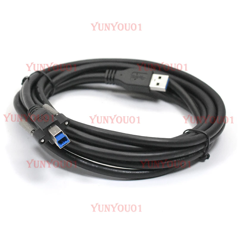 

USB 3.0 Industrial Camera Special Cable, with Screw Fixed Data Cable, Circular Printing B Male Interface