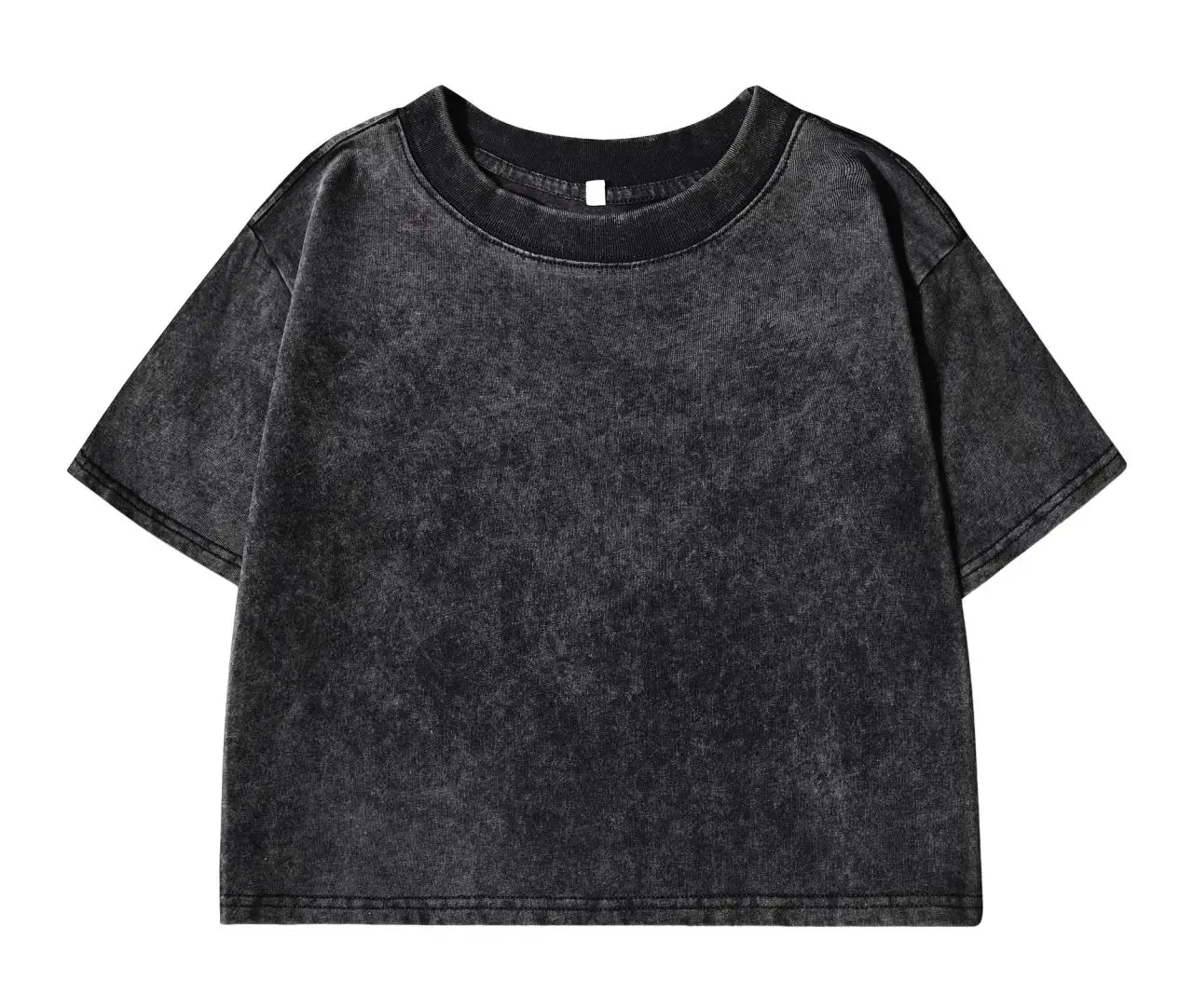 Girl Tee Shirt Summer Crop American Retro Cotton Casual Tshirt Popular Leisure Lovely Tees Umbilical Leakageloose Short Tops