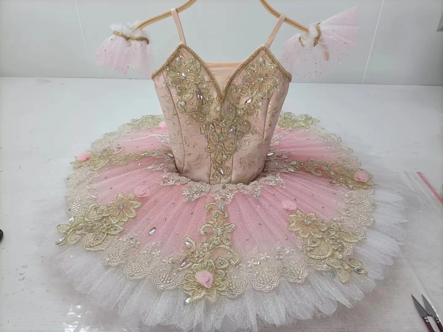 

2024 High-End Fairy Doll Variation Sleeping Beauty Performance Competition Tutu Skirt Tailored for Adults and Children