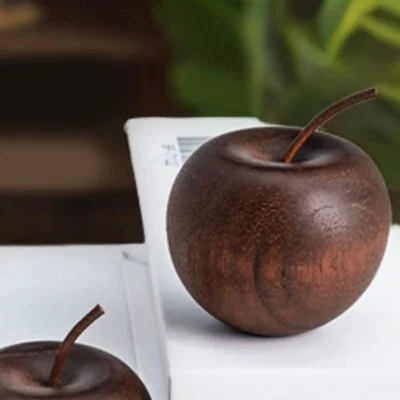 

1/3 Set Of Wooden Apple Shaped Essential Oil Diffuser Fragrance Diffuser Suitable For Home Bathroom Car Decoration