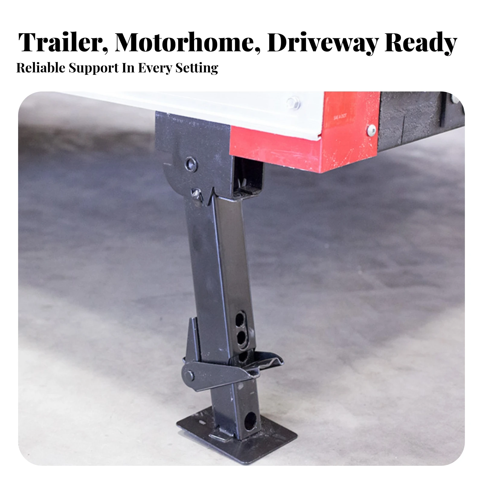 Support Leg Heavy-Duty Mechanical Stabilizer Jack Manual Lifting Support Leg Telescopic for Campers, Travel Trailer, RV