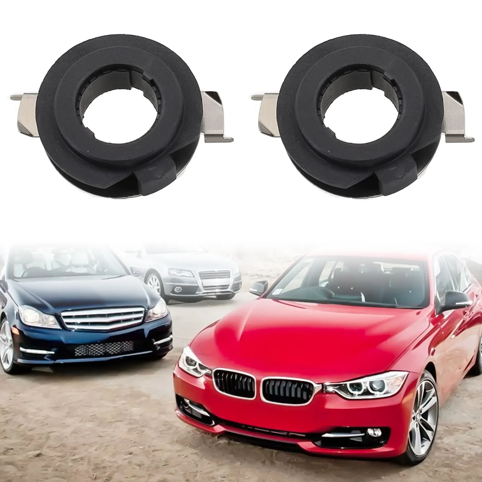 2pcs Auto H7 LED Adapter Base Headlight Socket Retainer For BMW  For Mercedes Head Lamp Retainer Holder Clips