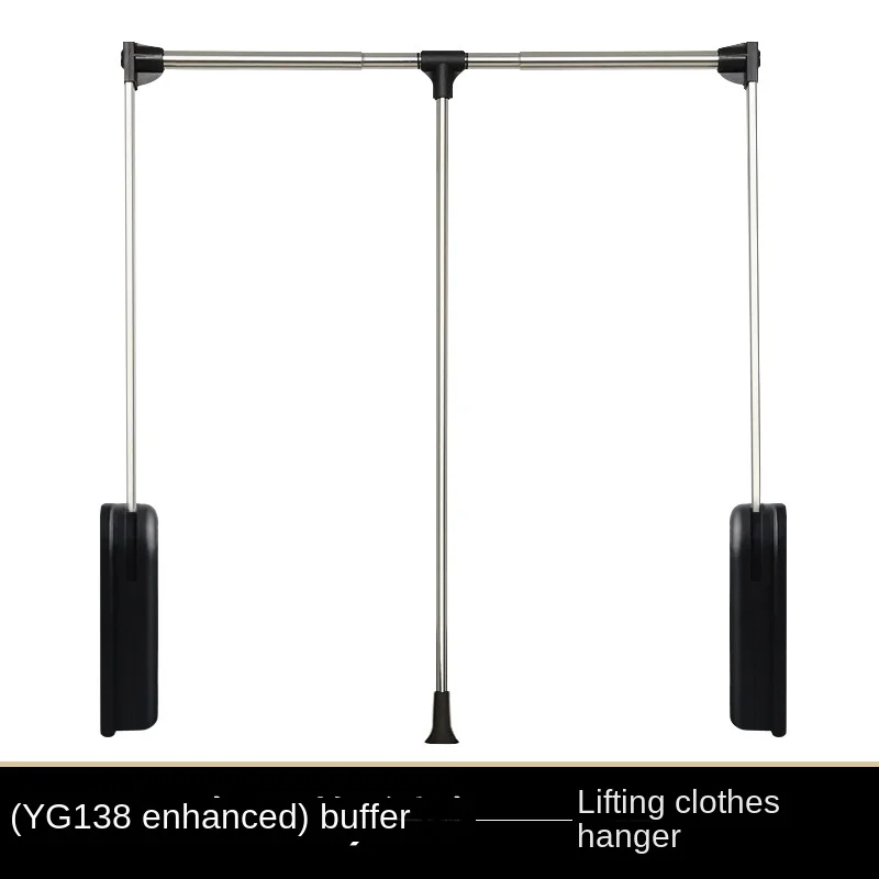 

Wardrobe Drop-down Clothesline Pole Cloakroom Double-Buffer Lifting Cloth Hanger Hardware Accessories Wardrobe Lifting Clothes