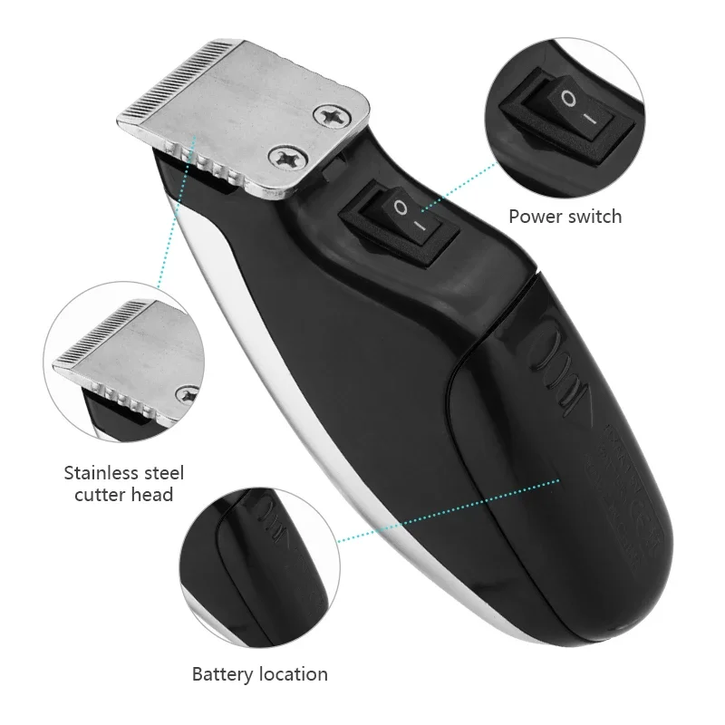 Kemei 36D Portable Hair Trimmer - Fast Wireless Men's Razor for Home Barber Haircuts