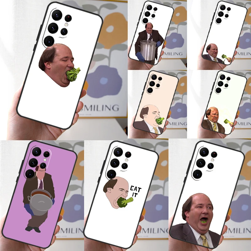 Kevin Broccoli The Office Case For Samsung Galaxy S24 S23 S22 S21 Ultra Note 20 S20 FE S8 S9 S10 Note 10 Plus Cover