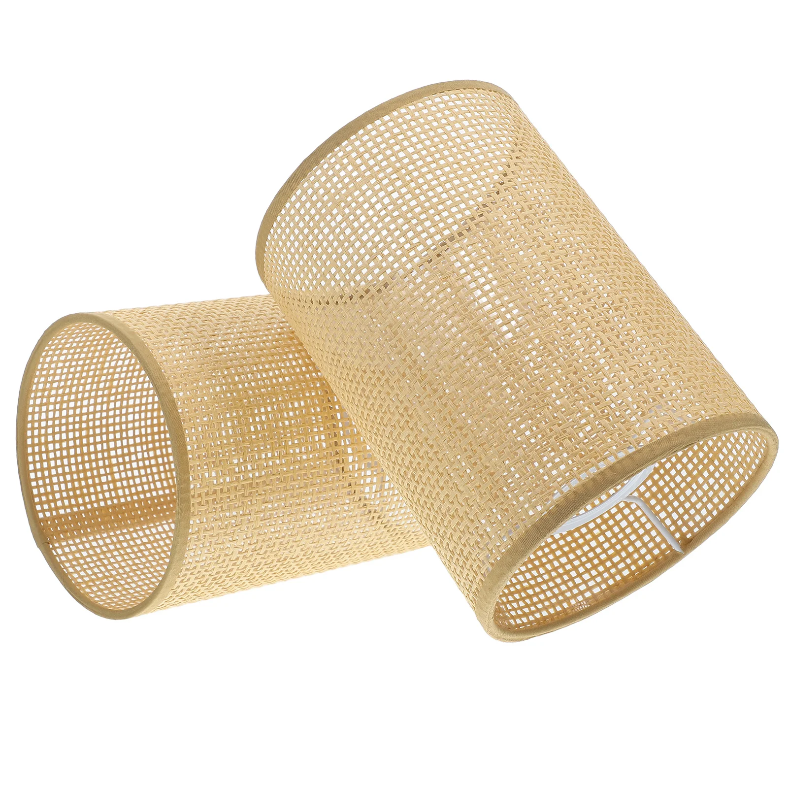 

2 Pcs Lamp Shade Ceiling Light Covers Wall Country Shades Rattan Lampshade Replacement