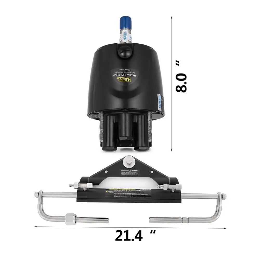 Hydraulic Boat Outboard Steering Marine Steering System Kit Cylinder Helm 150HP Kit