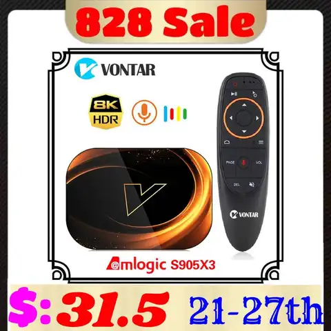 X3 Android 9.0 8K TV Box 4GB RAM 64GB VONTAR