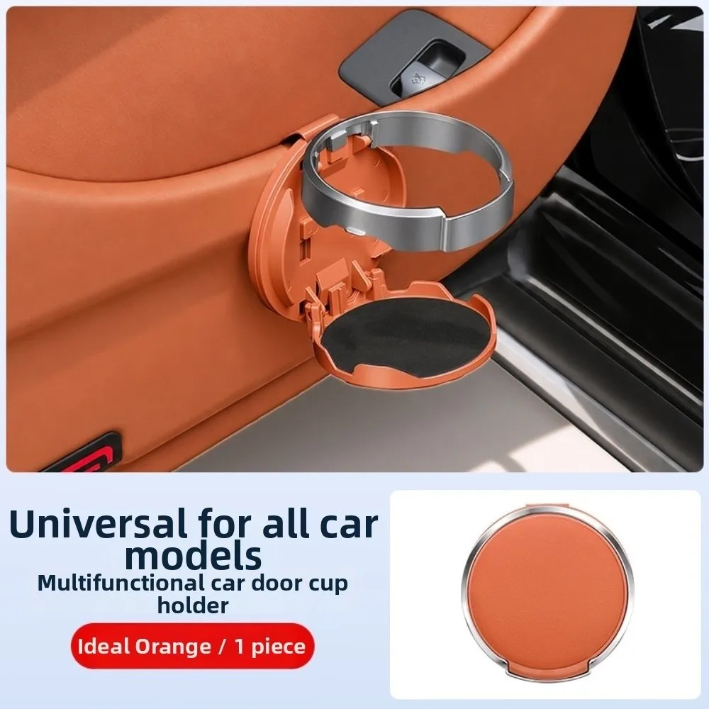 Collapsible Car Door Mount Cup Holder Foldable Back Clip Universal Auto Cup Mount Stable Installation