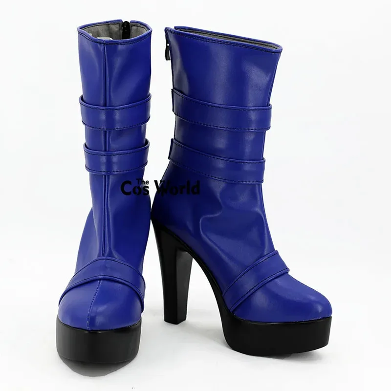 qq681Moon Tenoh Haruka Anime Customize Cosplay High Heels Shoes Boots