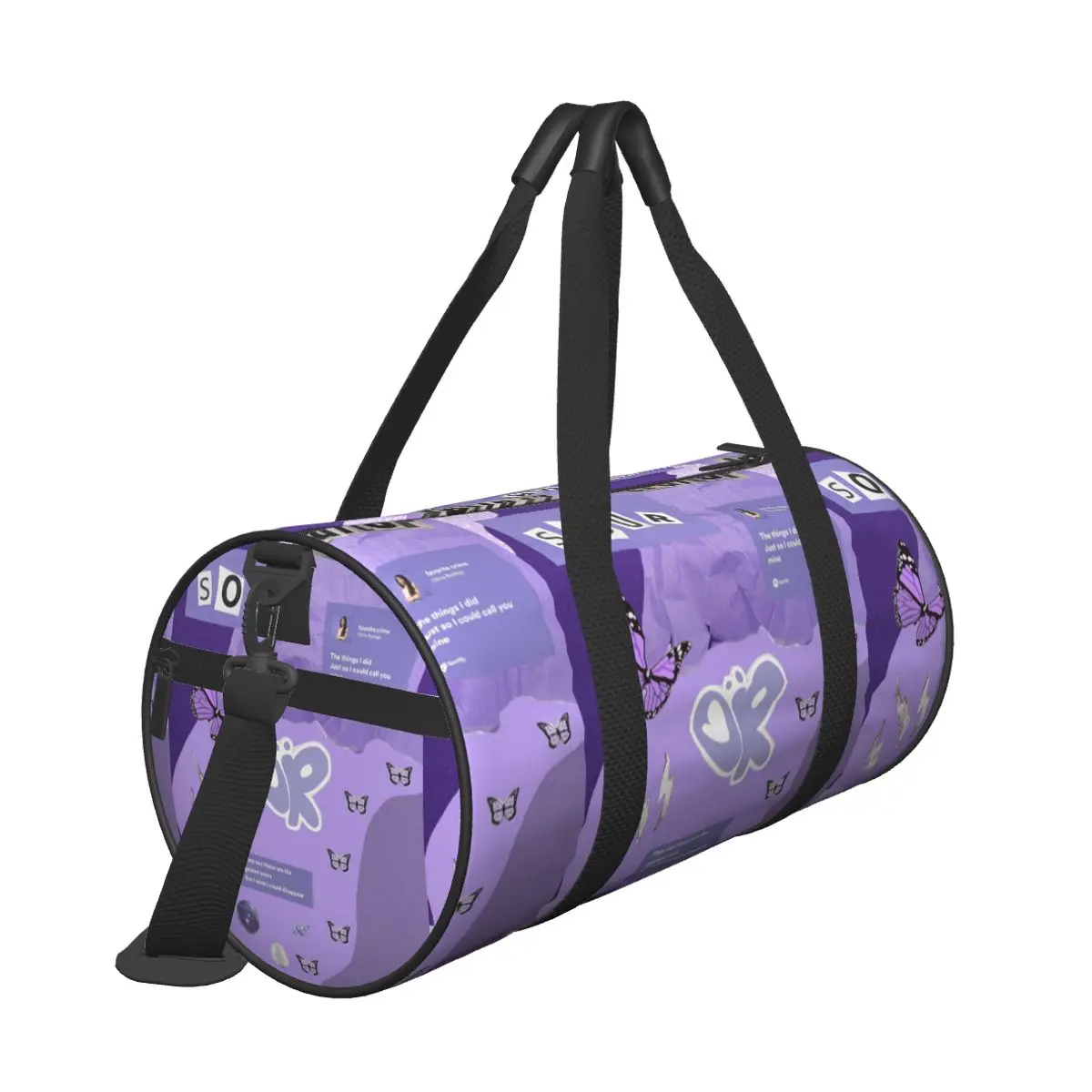 Sac de dehors Rond de Grande Capacité pour Homme et Femme, Olivia Vampire Rodrigos Sour Weekend Gym Yoga, Bagages de Voyage