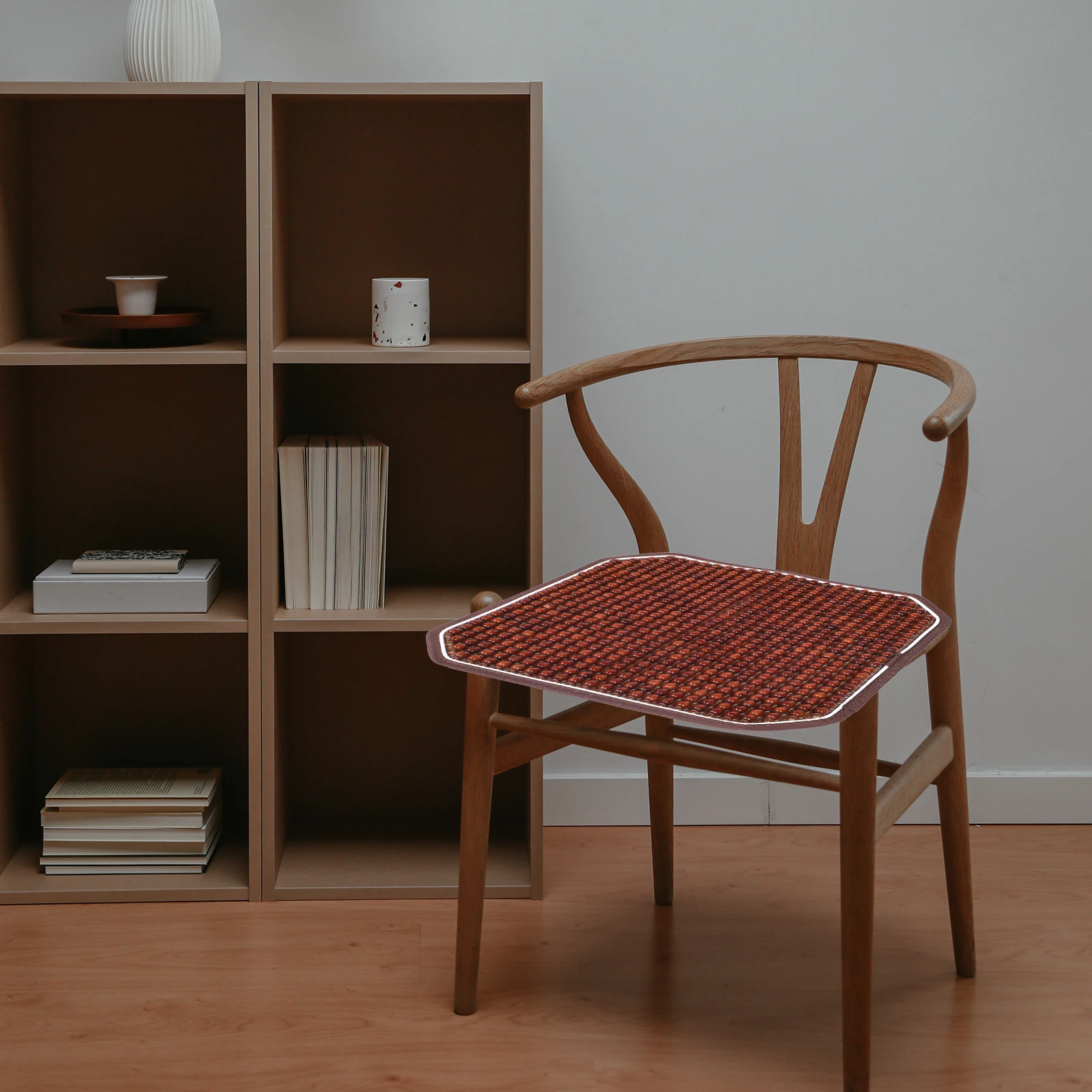 

Wood Bead Cooling Seat Cushion Office Chair Pad Car Chair Cushion Breathable Summer Seat Pad Office Supply Home Accessory