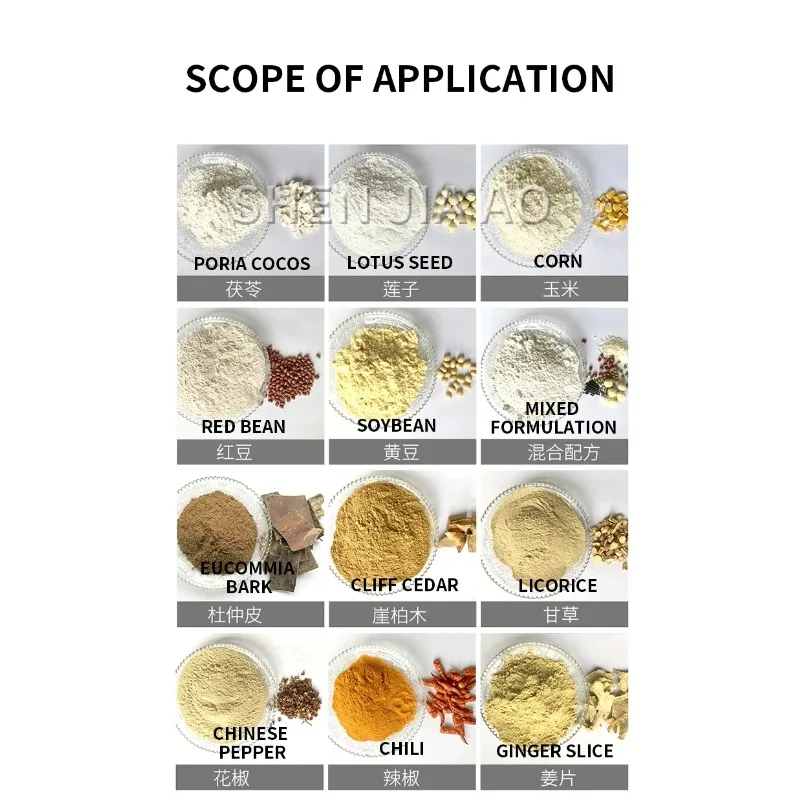 

【 Hot】HR-3000 Electric Grain Grinder 50KG 3000W Commercial Grinding Machine For Dry Grain Soybean Corn Spice Herb Coffee Bean Wh