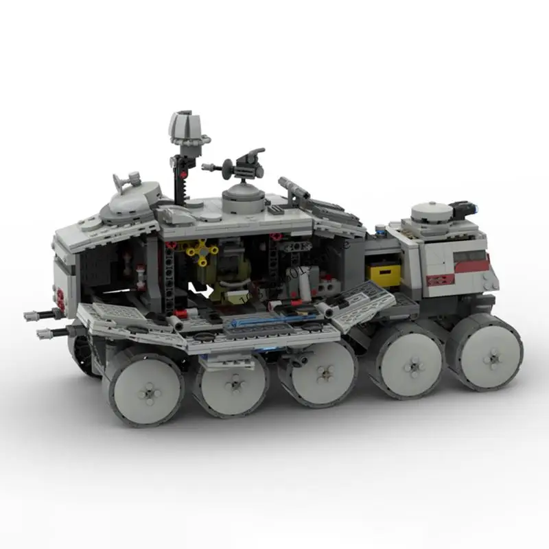 新1358ピース 有名スターバトル映画 MOC A6 ターボタンクモデル DIY クリエイティブアイデア 子供のおもちゃ 誕生日 クリスマスギフト カスタムパズル