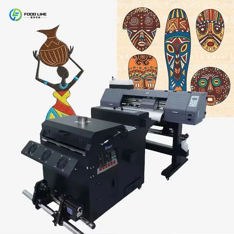 Customized High Quality Size 60cm Two Head High Speed Clothes printer Inkjet Garment  DTF Printing Machine with Xp600 printhead