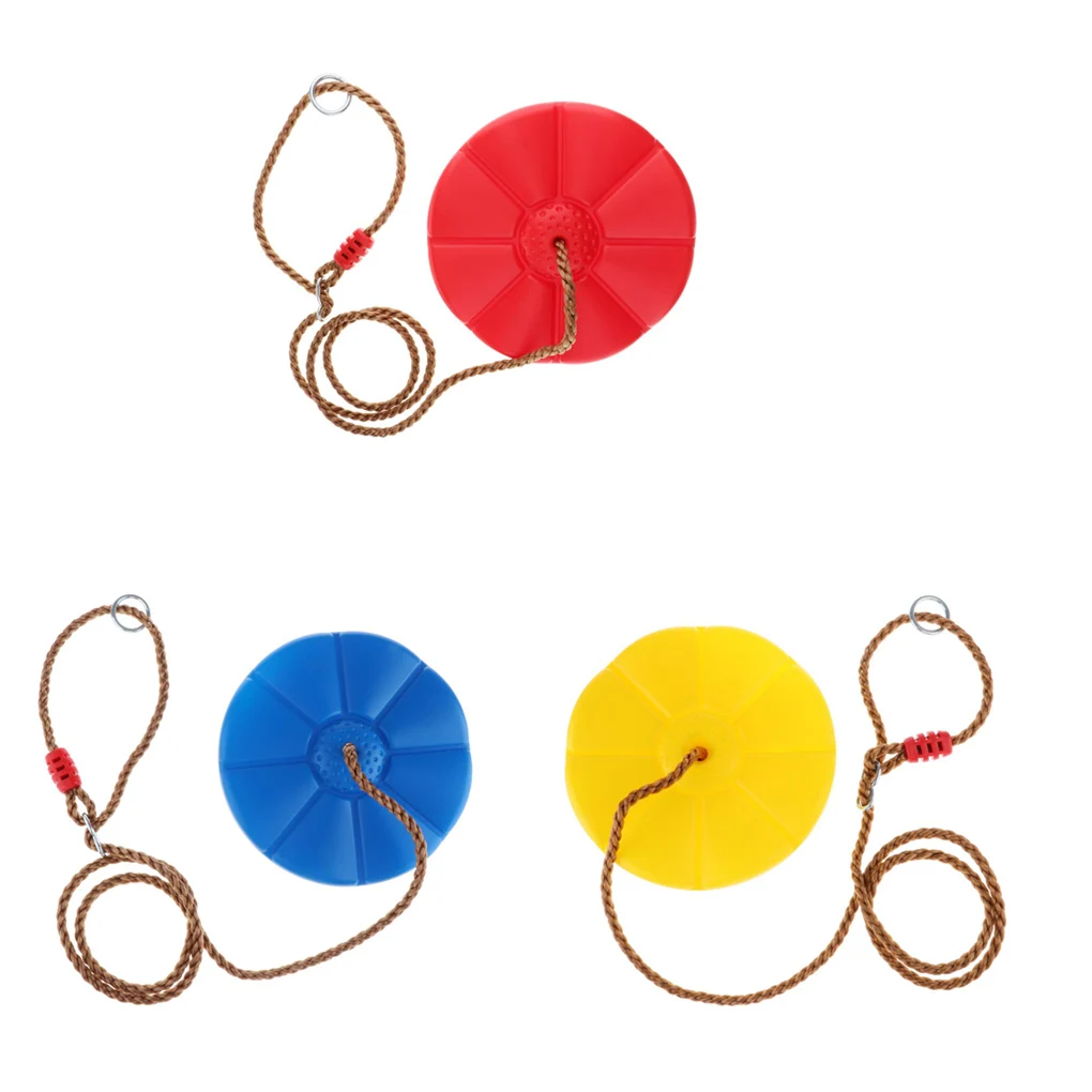 Disc Swing Seat Tuintouw Schommels Platforms Buiten spelen Speelgoedplezier