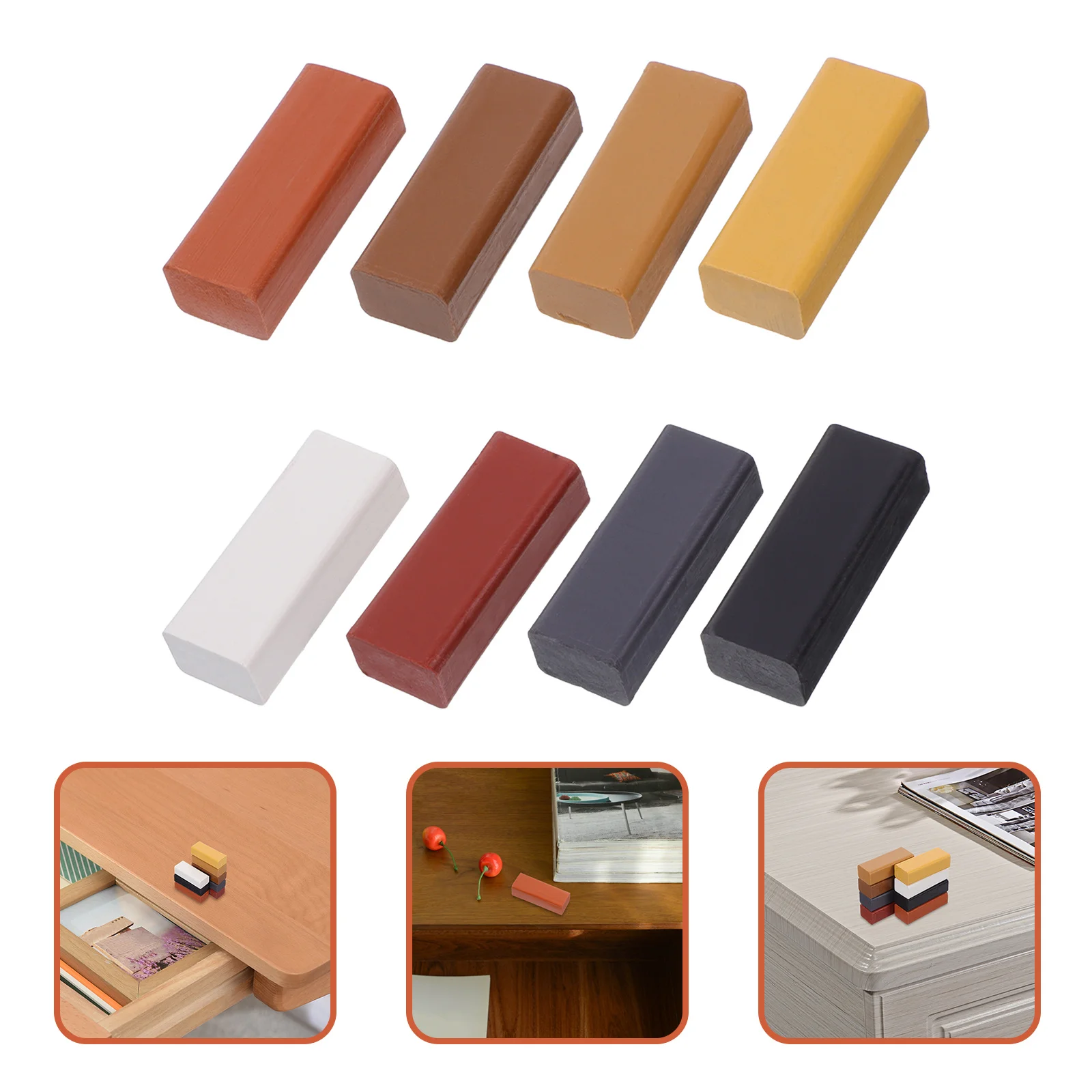 

Wax Fillers for Wood Floors Hard Furniture Repair Sticks Floor Kit Multi Color DIY Solution