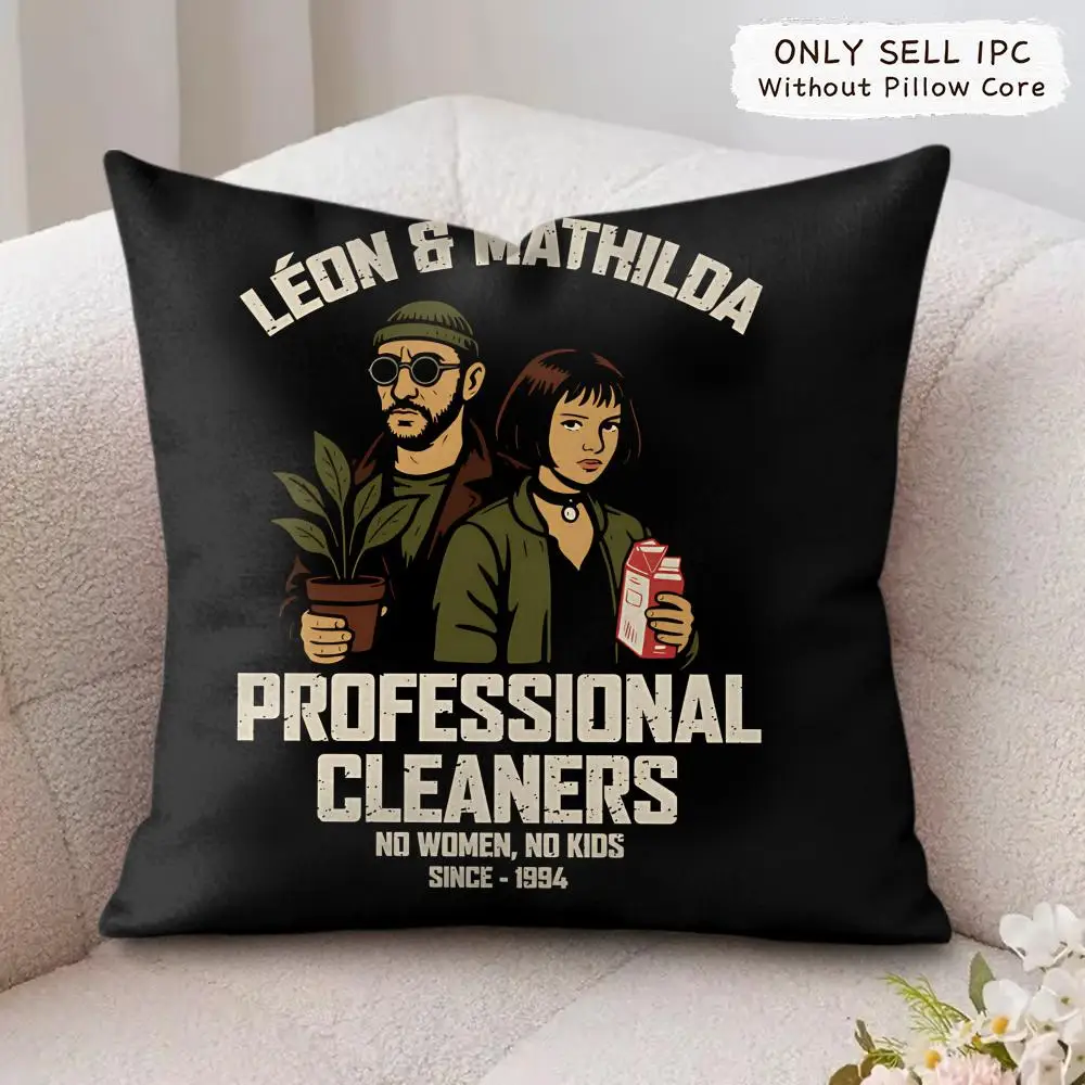 Leon The P-professional Cushion Cover Square Decorative Throw Pillow 40x40cm For Sofa Bedroom Living Room Home Decor 3