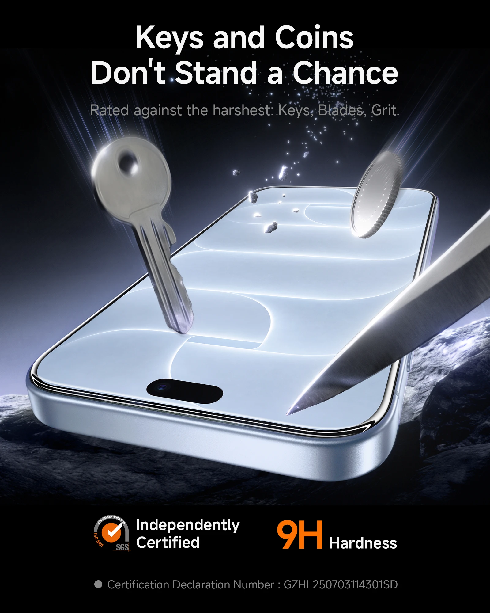 SmartDevil Szkło Hartowane do iPhone 18 Pro Max 18 Pro HD Przezroczyste Ochronne Szkło Ekranowe do iPhone 17 Pro Odporne na Pęknięcia i Odciski Palców — zdjęcie produktu 5