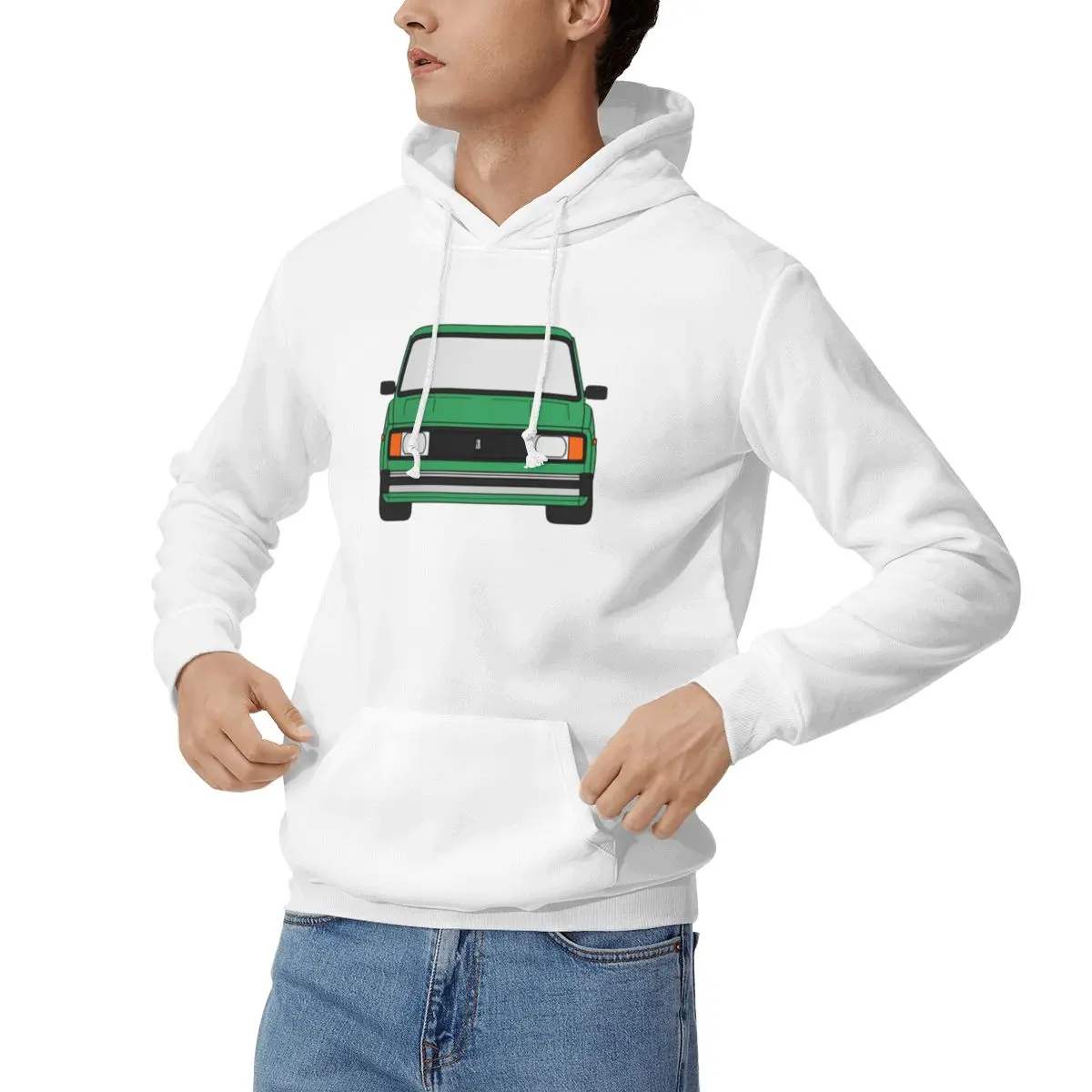 Lada Vaz 2104 2105 2107 Nova Riva Green Color Hoodies Men Women Pullover Sweatshirt Harajuku Long Sleeve Hooded Autumn Winter