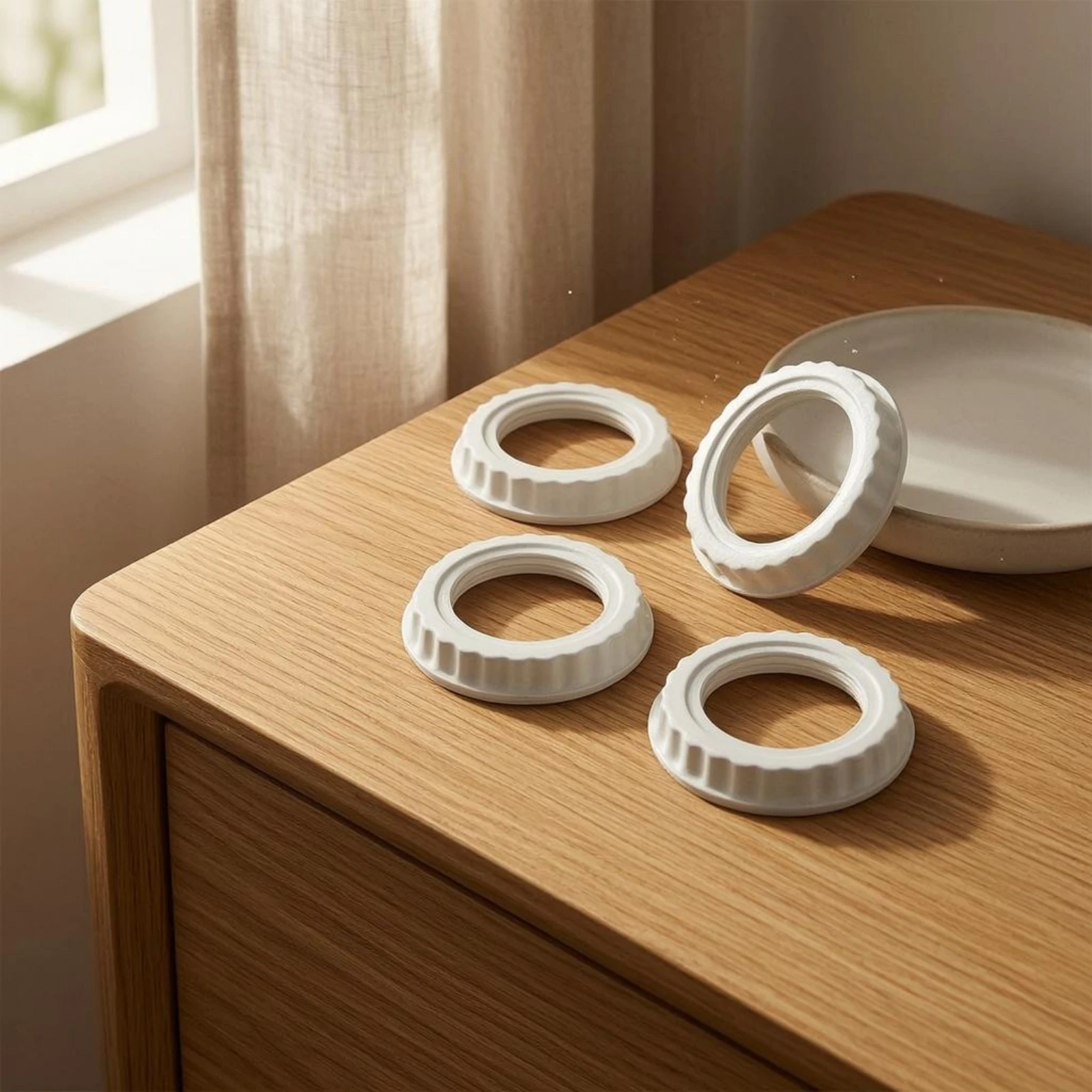 5 Pieces Lamp Shade Fixed Holder White E27 Shade Holder Household Fitting Replacement Part