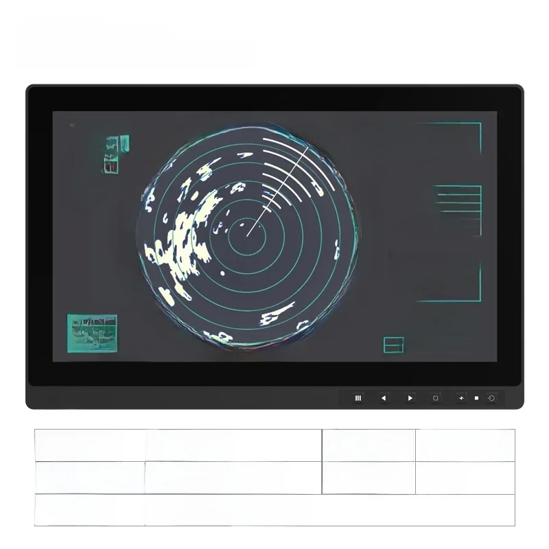البحرية 13.3 بوصة P133WUGA-A 1000 Nits في الهواء الطلق Lcd شاشة تعمل باللمس عرض IP65 مقاوم للماء AG الزجاج ملزمة شاشة تعمل باللمس رصد