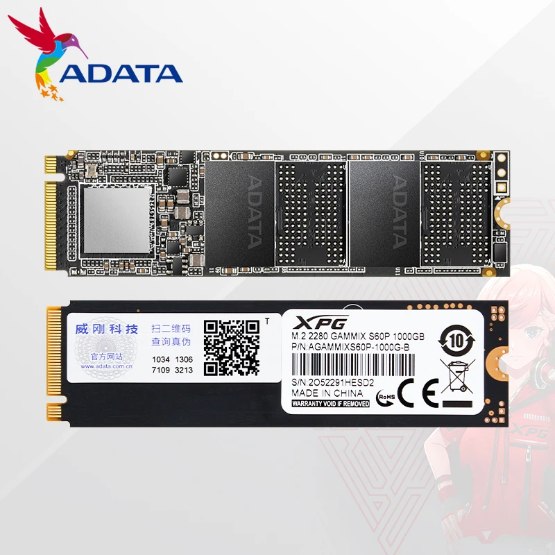ADATA XPG Gaming محرك الحالة الصلبة S60 PRO PCIe Gen4x4 M.2 2280 NVMe SSD لأجهزة الكمبيوتر المحمول PS5 سطح المكتب ماكس 6000Mb/s القرص الصلب الداخلي