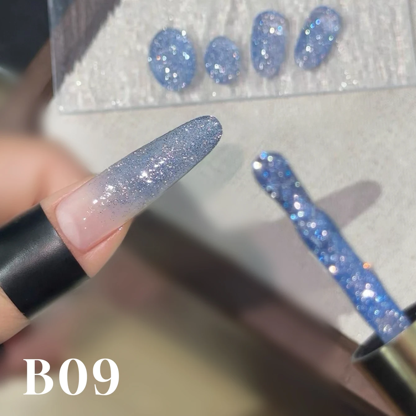 1 szt. WS Bling Łamacz Diamentowy Żelowy Lakier do Paznokci Lato Jesień Błyszczący Odbijający Diamentowy Żel Halloween Nail Art