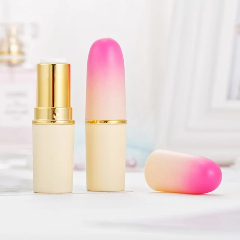 ● Tubo de lápiz labial redondo vacío de 12,1mm, contenedor de bálsamo labial, carcasa de lápiz labial rellenable, herramienta cosmética de embalaje, 1 Uds.