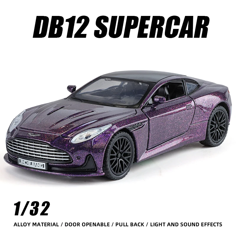 1:32 Alloy Sports Car DB12 die-cast Metal High simulation design Models fast furious collection gifts Children's toys 아동 장난감