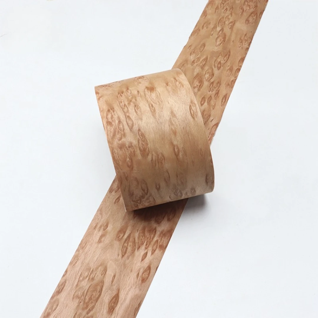 

14x250cm Natural Birdseye Eucalyptus Burl Wood Veneer For Luxury Furniture Renovation Decoration DIY Art Creation