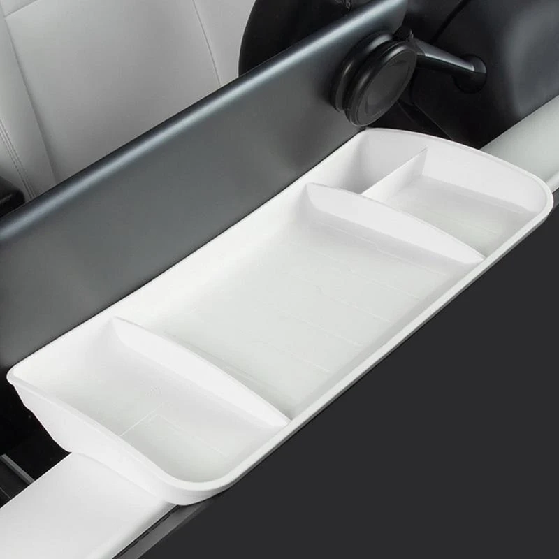 Für Tesla Modell 3Y Bildschirm Hinten Lagerung Box Organizer Magnetische Lagerung Unsichtbare ETC Sonnenbrille Tablett Tissue Box Zubehör – Detail 4