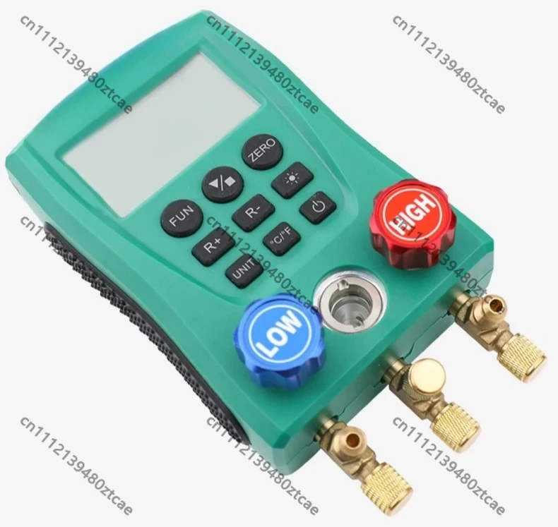 Digital Refrigerant Gauge HS330 AC Refrigeration Manifold for Air Conditioner Charging & Recovery Testing Tool