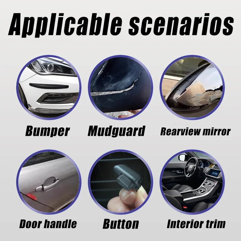 غراء إصلاح بلاستيكي قوي للدراجات النارية مرآة ممتص الصدمات للسيارات ABS PP PVC الكراك فيكس لاصق مقاوم للماء سريع الجفاف 20 مللي #6