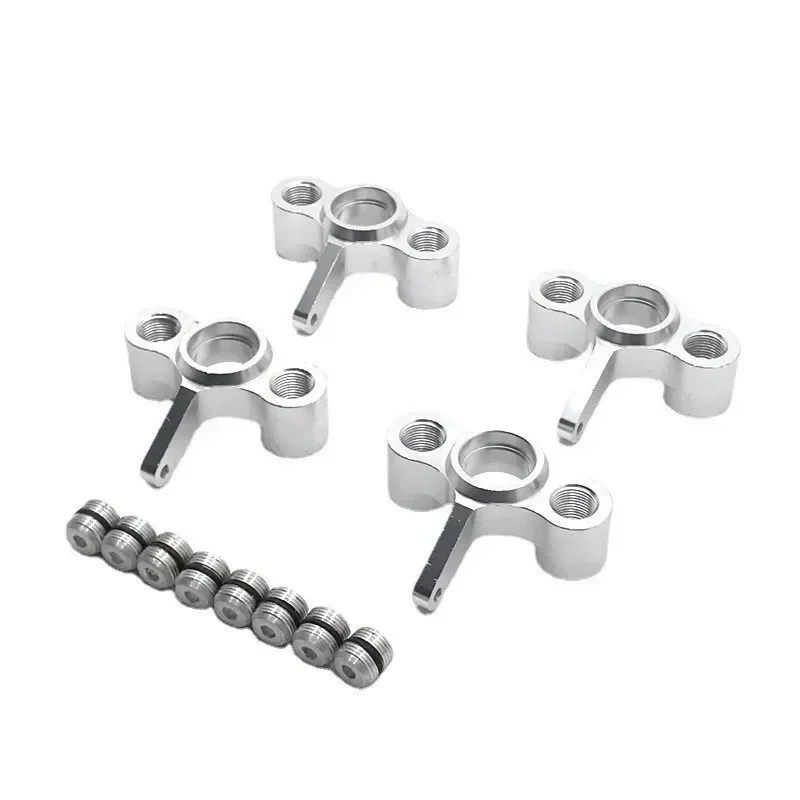 Soporte de cubo de nudillos de dirección de Metal, 4 Uds., para JLB Racing Cheetah 11101 21101 J3 Speed 1/10 RC, piezas de mejora de coche