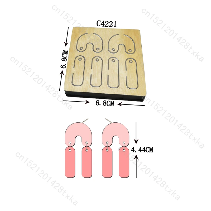 

Новые серьги Деревянные штампы для вырезания Скрапбукинг C4221 Несколько стилей