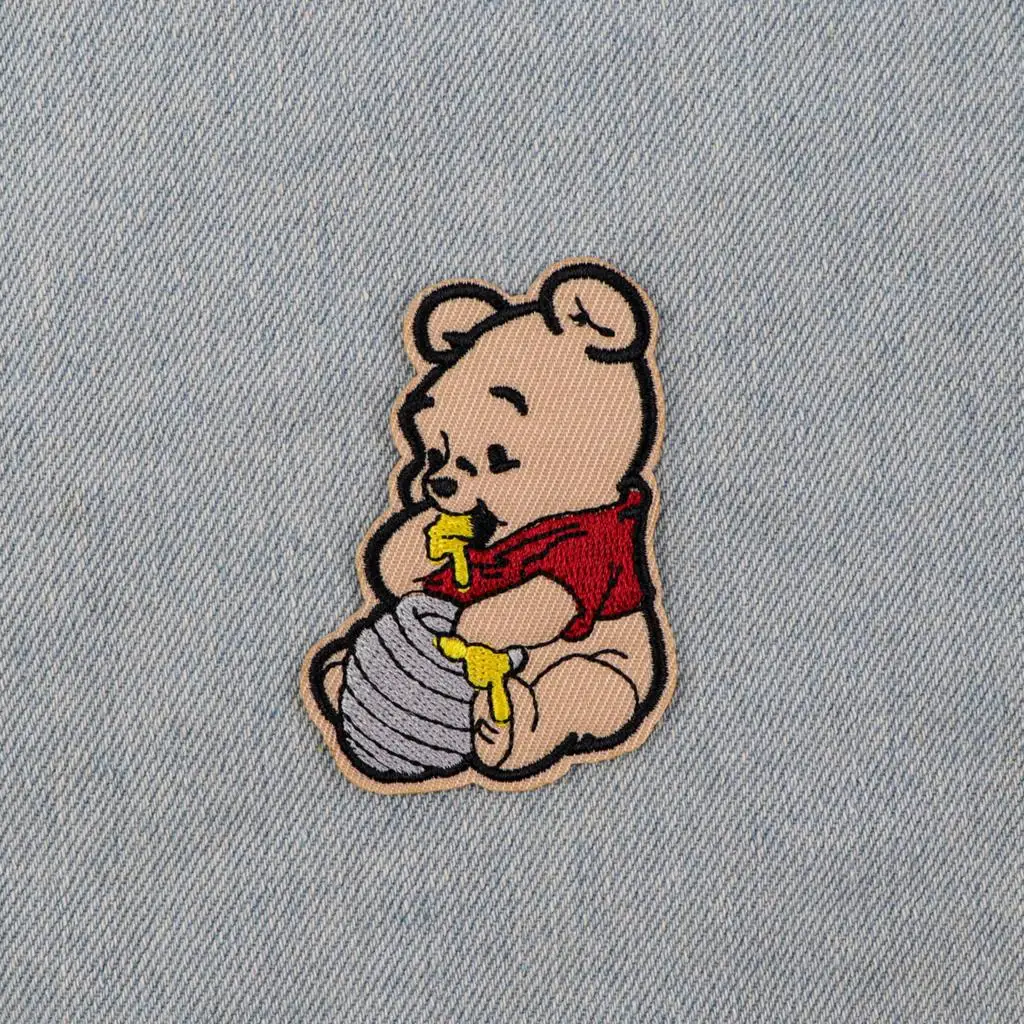 Cute Yellow Bear Fashion DIY Patch on Clothes Hat Bag Women Cute Fabric Patches Sew Exquisite Stickers Accessories