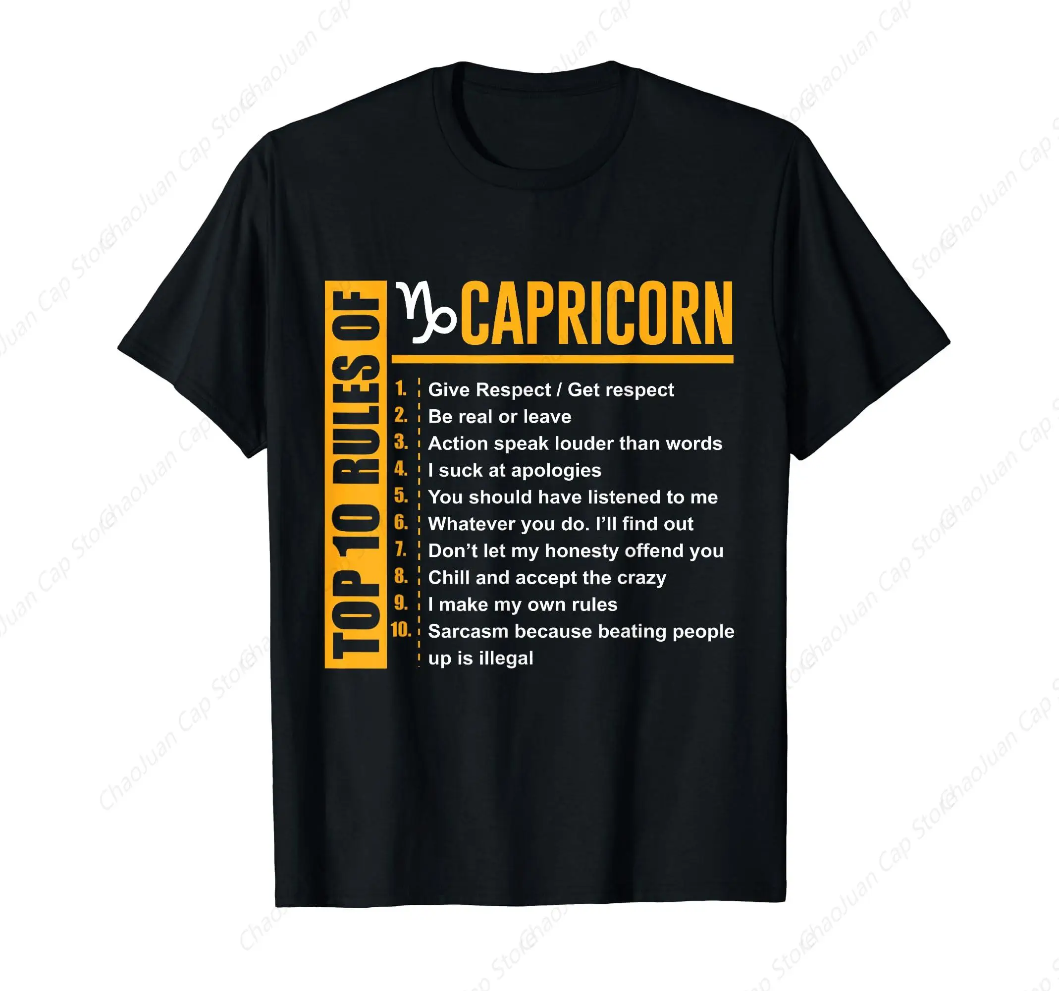 Top 10 Rules of Capricorn Birthday Gifts T-Shirt T-Shirt