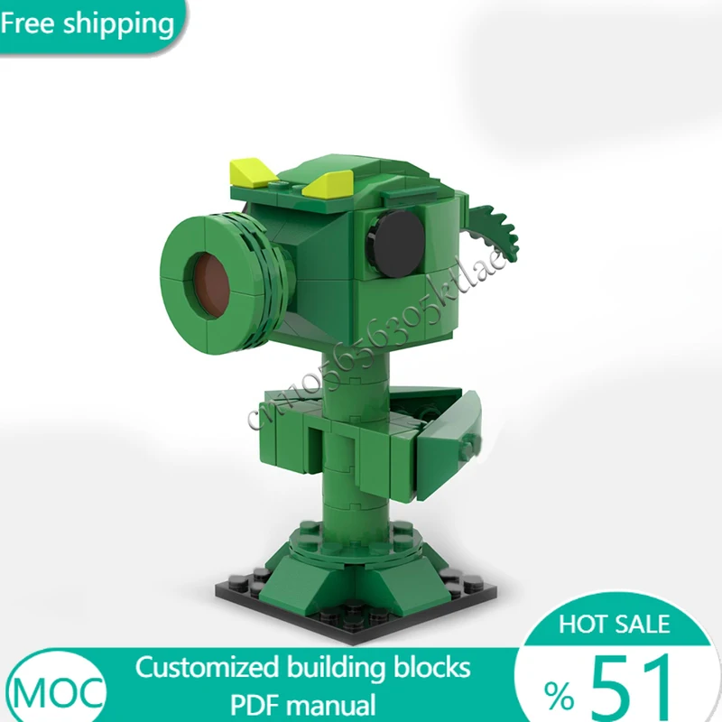 

94 шт., деревья, зомби, сад, война, горох, шутер MOC, модульный строительный блок, детская популярная модель, игрушка «сделай сам», Рождественский подарок