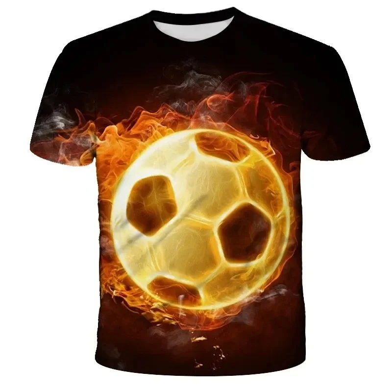 Short-sleeved T-shirts for Kids Boys and Girls, Streetwear with 3D Printed Animation Design, Fashion, Summer